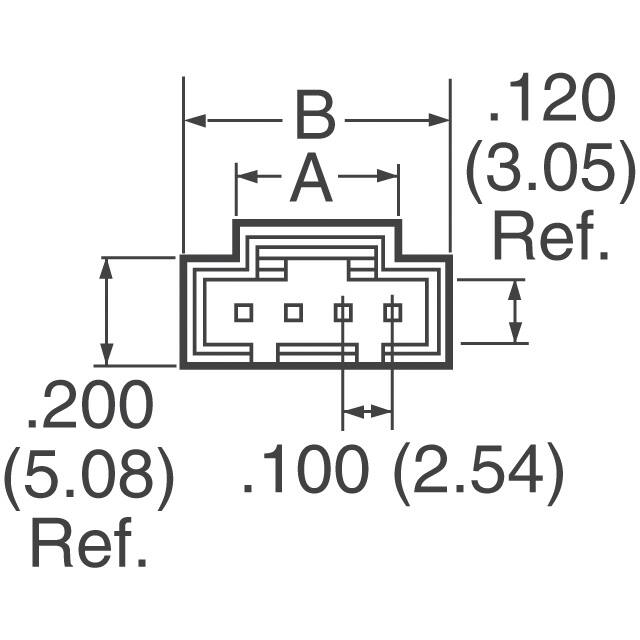 705430108 Molex  Headers Male Pins